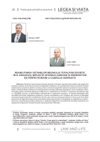 Reabilitarea victimelor regimului totalitar sovietic în R. Moldova: reflecții istorico-juridice și perspective de perfecționare a cadrului normativ